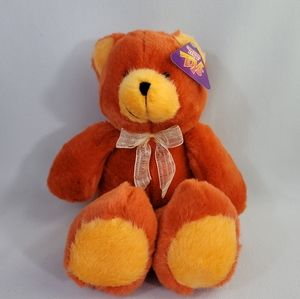Sugarloaf Toys Orange Bear Plush Stuffed Animal Toy